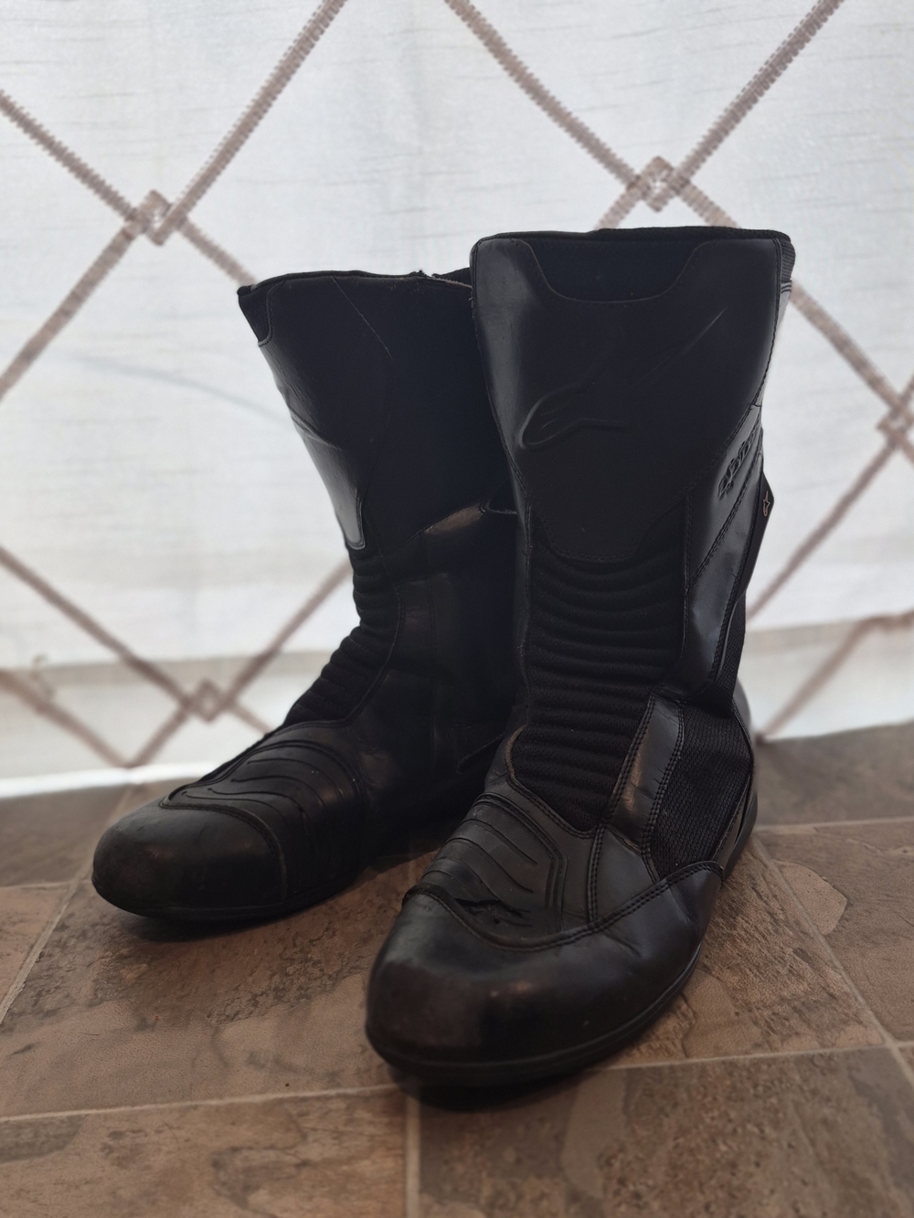 Men's Alpinestars Black Motorcycle Riding Boots